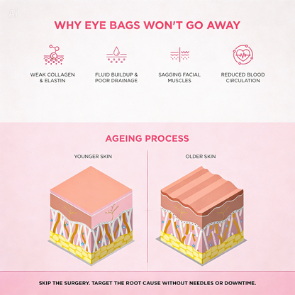 luminien™ 2-1 Red Light Therapy + EMS To Erase Eye Bags